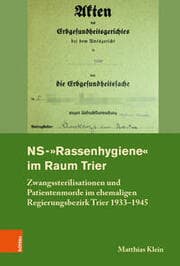 Cover von NS-'Rassenhygiene' im Raum Trier
