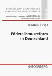 Cover von Föderalismusreform in Deutschland