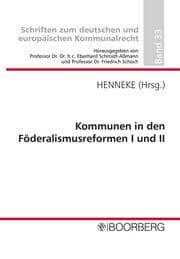 Cover von Kommunen in den Föderalismusreformen I und II