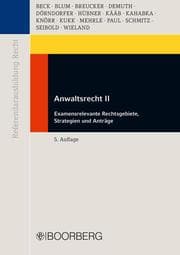 Cover von Anwaltsrecht II