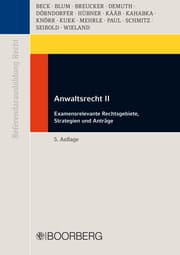Cover von Anwaltsrecht II