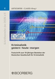 Cover von Kriminalistik gestern-heute-morgen