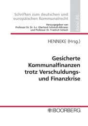 Cover von Gesicherte Kommunalfinanzen trotz Verschuldungs- und Finanzkrise