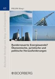 Cover von Runderneuerte Energiewende? - Ökonomische, juristische und politische Herausforderungen