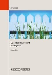 Cover von Das Nachbarrecht in Bayern