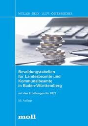 Cover von Besoldungstabellen für Landesbeamte und Kommunalbeamte in Baden-Württemberg