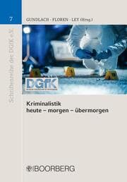 Cover von Kriminalistik heute - morgen - bermorgen