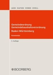 Cover von Gemeindeordnung Gemeindehaushaltsverordnung Baden-Württemberg