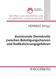 Cover von Kommunale Demokratie zwischen Beteiligungschancen und Radikalisierungsgefahren