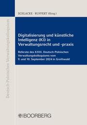 Cover von Digitalisierung und knstliche Intelligenz (KI) in Verwaltungsrecht und -praxis