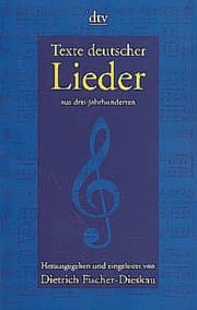 Cover von Texte deutscher Lieder aus drei Jahrhunderten