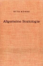 Cover von Allgemeine Soziologie.