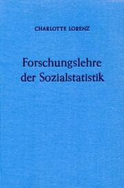 Cover von Forschungslehre der Sozialstatistik.