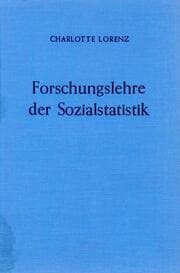 Cover von Forschungslehre der Sozialstatistik.