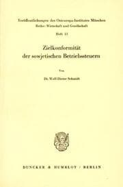 Cover von Zielkonformität der sowjetischen Betriebssteuern.