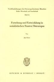 Cover von Forschung und Entwicklung in sozialistischen Staaten Osteuropas.
