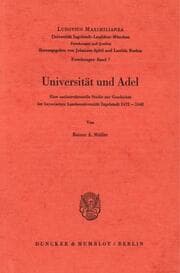 Cover von Universität und Adel.