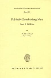 Cover von Politische Entscheidungslehre.
