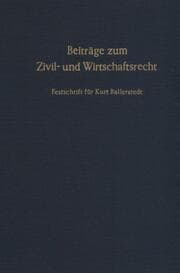Cover von Beiträge zum Zivil- und Wirtschaftsrecht.