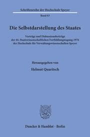Cover von Die Selbstdarstellung des Staates.