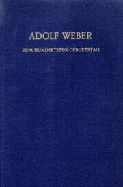 Cover von Adolf Weber zum hundertsten Geburtstag.