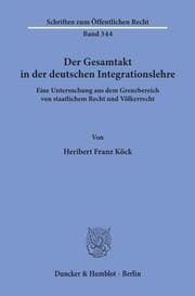 Cover von Der Gesamtakt in der deutschen Integrationslehre.