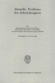 Cover von Aktuelle Probleme der Arbeitslosigkeit.