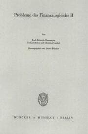 Cover von Probleme des Finanzausgleichs II.