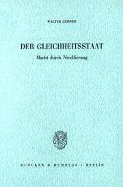 Cover von Der Gleichheitsstaat.