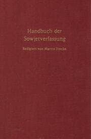 Cover von Handbuch der Sowjetverfassung.