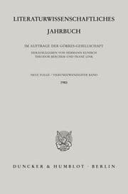 Cover von Literaturwissenschaftliches Jahrbuch