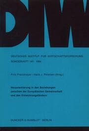 Cover von Neuorientierung in den Beziehungen zwischen der Europäischen Gemeinschaft und den Entwicklungsländern.