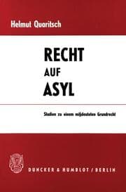 Cover von Recht auf Asyl.