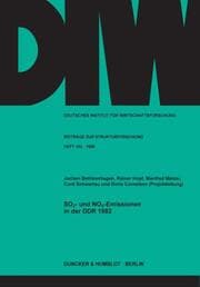 Cover von SO2- und NOx-Emissionen in der DDR 1982.