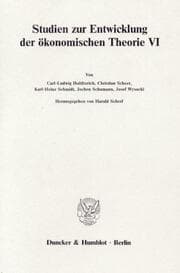 Cover von Deutsche Nationalökonomie im 19. Jahrhundert.