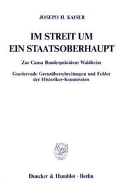 Cover von Im Streit um ein Staatsoberhaupt.