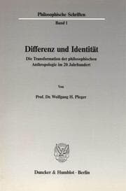 Cover von Differenz und Identität.