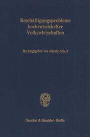 Cover von Beschäftigungsprobleme hochentwickelter Volkswirtschaften.