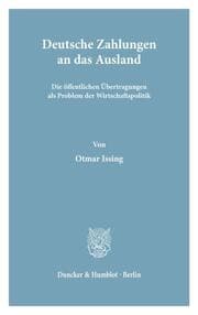 Cover von Deutsche Zahlungen an das Ausland.