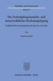 Cover von Die Verknüpfung handels- und steuerrechtlicher Rechnungslegung.