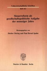 Cover von Steuerreform als gesellschaftspolitische Aufgabe der neunziger Jahre