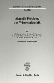 Cover von Aktuelle Probleme der Wirtschaftsethik.