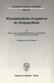 Cover von Wirtschaftsethische Perspektiven des Drogenproblems.