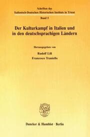 Cover von Der Kulturkampf in Italien und in den deutschsprachigen Ländern.