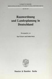 Cover von Raumordnung und Landesplanung in Deutschland.