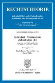 Cover von Rechtsstaat - Ursprung und Zukunft einer Idee.