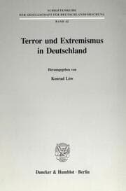 Cover von Terror und Extremismus in Deutschland.