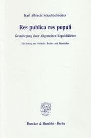 Cover von Res publica res populi