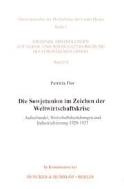 Cover von Die Sowjetunion im Zeichen der Weltwirtschaftskrise.