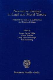 Cover von Normative Systems in Legal and Moral Theory.